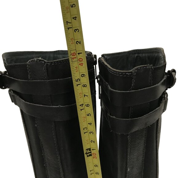 PIKOLINOS Womens Knee High Black Leather & Stretch Boots Size 5.5-6/36 Zip - Picture 11 of 16